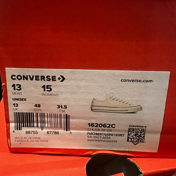 Converse Chuck 70 ox - 162062c - Parchment - M11/W13, M12/W14, M13/W15 - Picture 4 of 6